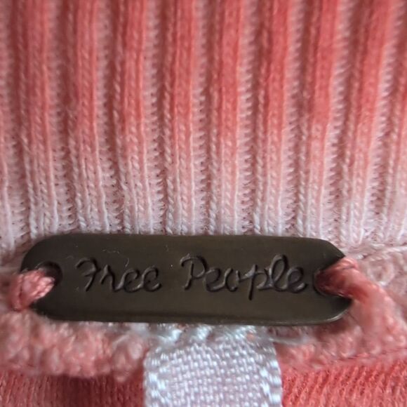 Free People Sequined Long Sleeve Henley Top Size M Boho Festival Western - Picture 2 of 11